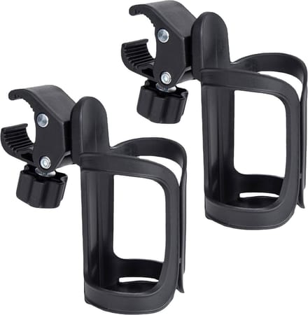 2-delige verstelbare rolstoel waterbekerhouder - universeel voor fiets kinderwagen loopband .