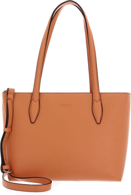SEIDENFELT MANUFAKTUR Schoudertas Birsta Midi Shopper Papaya Abrikoos
