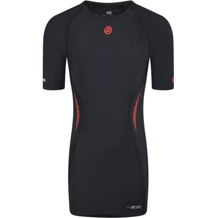 Skins Heren A200 Compressie Fitted T-shirt (Zwart)