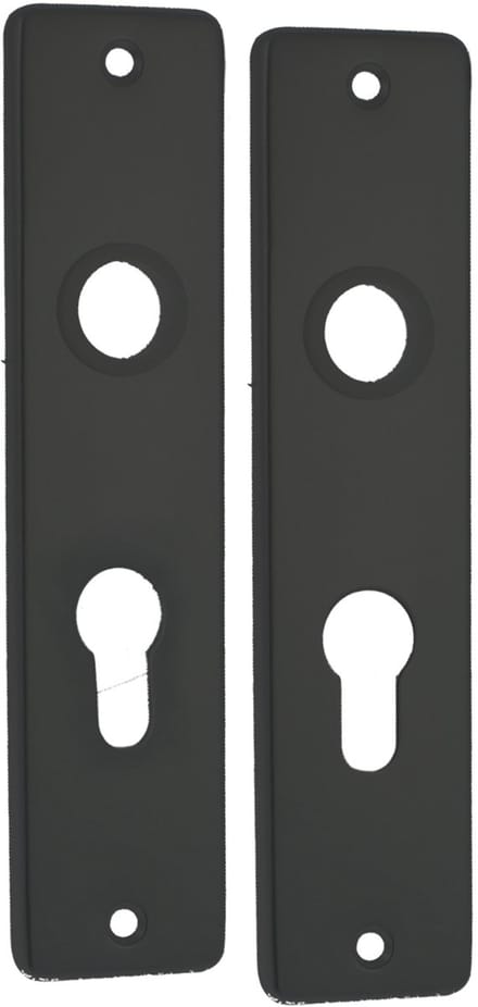 Kortschild pc55 â€“ aluminium â€“ zwart
