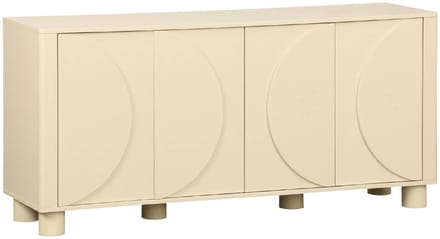 sweeek - Dressoir met houteffect 4 deuren 155cm - pondi