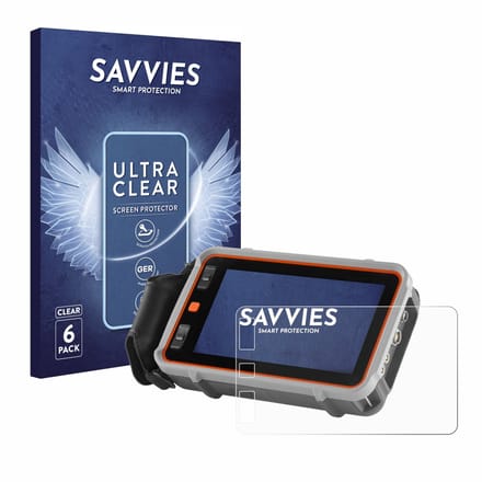 Savvies - Screenprotector voor Waygate Technologies Krautkrämer USM 100 - Folie Beschermfolie transparant 6 Stuks