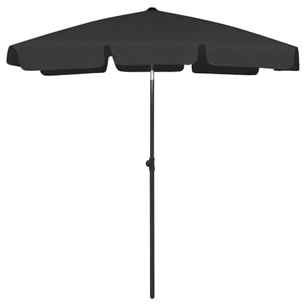 vidaXL - Strandparasol - 180x120 - cm - zwart