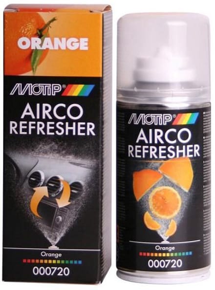 MoTip Car Care Black Airco Refresher in 150ml spuitbus - Orange