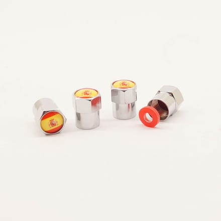 Schrader (auto) ventiel - Zilver Spanje aluminium met afdichting