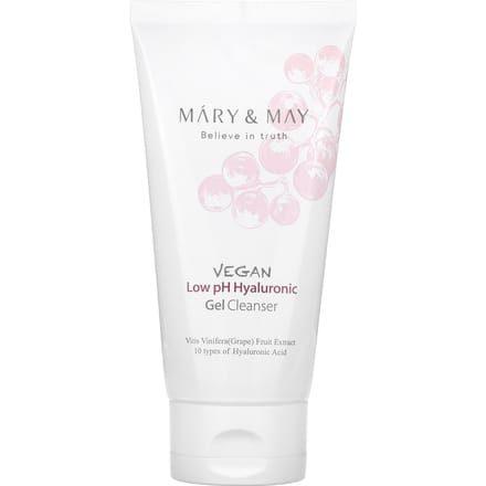 Mary & May, Nettoyant Hyaluronique Végétalien Doucement Acide, 5,07 fl oz (150 ml) white