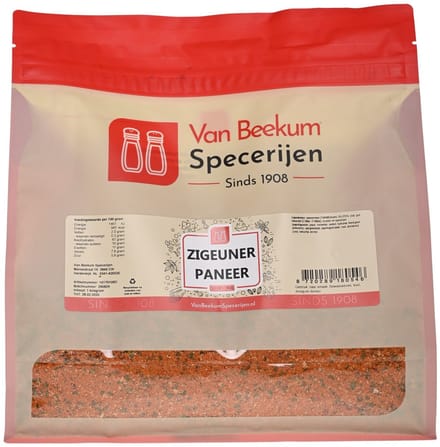 Van Beekum Specerijen - Zigeuner Paneer - 1 kilo (hersluitbare stazak)