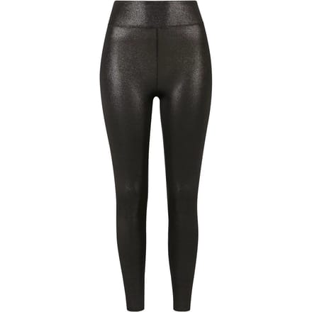 Urban Classics - High Waist Glamour sparklingblack Legging - S - Zwart