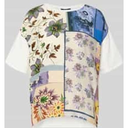 blouse van katoenmix in relaxed fit model 'PAMPAS'