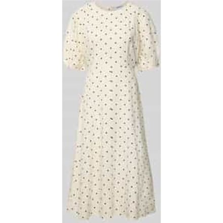 Midijurk van viscoses mix in allover-look