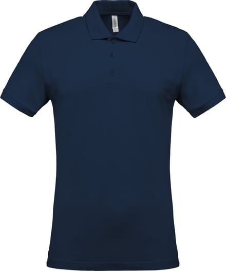 Kariban Piqué-herenpolo korte mouwen K254 - Navy - L