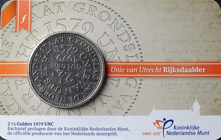 Unie van Utrecht Rijksdaalder 1979 in coincard