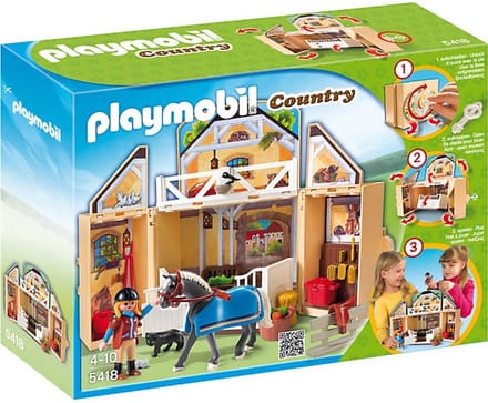 playmobil 5418 paardenstal meeneemkoffer