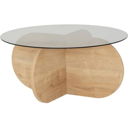Asir - Koffietafel - Eik & Rook - 75 x 35 x 75