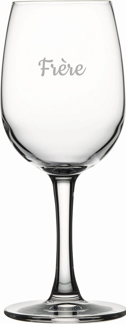 Witte wijnglas gegraveerd - 26cl - Frere