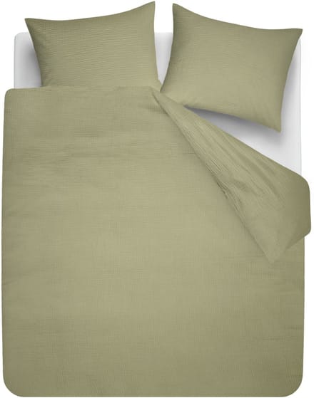 Beddinghouse Mist dekbedovertrek - Lits-Jumeaux - 240 x 200/220 cm - Groen