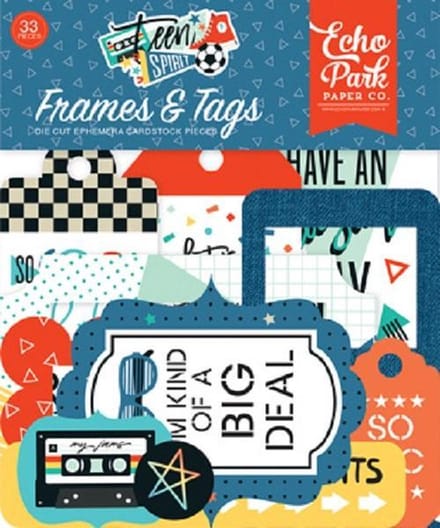 Echo Park: Teen Spirit Boy Frames & Tags (TSB185025)