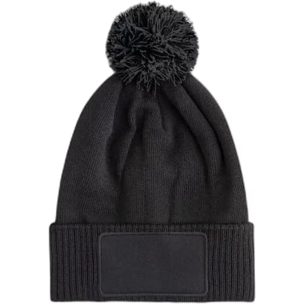 Kids Snowstar Patch Beanie - Black/Graphite Grey - 3-8 YRS