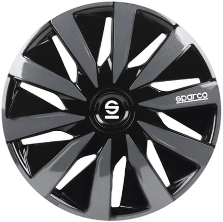 Sparco Wieldoppen Lazio - 16 inch - Zwart/Grijs