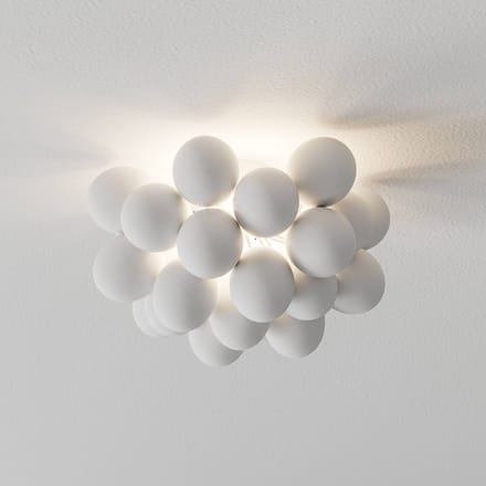 By Rydéns Gross plafondlamp, mat wit, Ø 50 cm