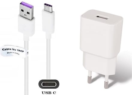 OneOne 2A lader + 1,5m standaard USB C kabel. Universele oplader adapter past op Boox (ONYX) eReader Note 4 / 5, Note Air 2 / 2+, Nova 3 Color, Nova Air C, Poke 3 / 3 SE, Poke 4 Lite,