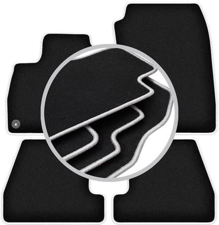 CARLUX-SILVER automatten voor: Ford Focus MK3 hatchback, sedan, stationwagen (2010-2018)