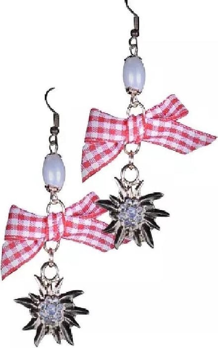 Oorbellen edelweiss - oktoberfest - sierraad