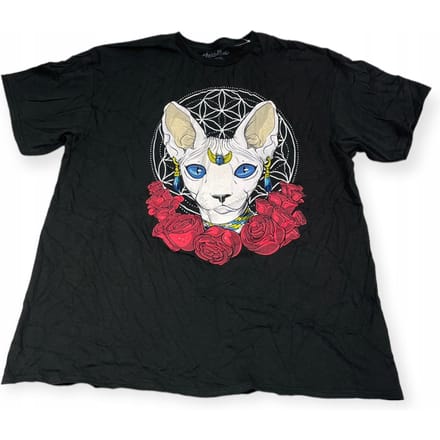 Koszulka T-shirt męski okrągły dekolt SPENCER'S Threadless XL black