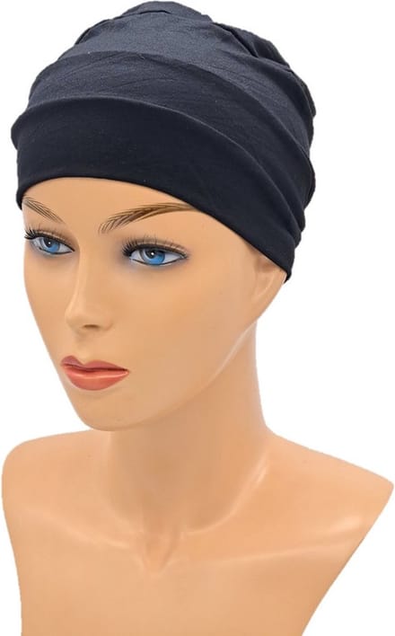 Johnson Headwear - Chemo Muts Dames - Zwart / Luchtig - Chemo Muts - Chemo Cap - Muts - Cap - Hoofddeksel
