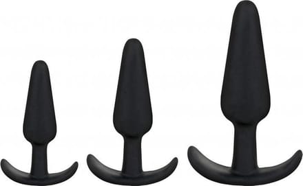 Naughty 1 Trainer Set - Black - Butt Plugs & Anal Dildos - Doc Johnson (all),Doc Johnson - Mood - black