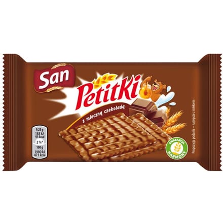 San Petitki Biscuits au Chocolat au Lait 37 g