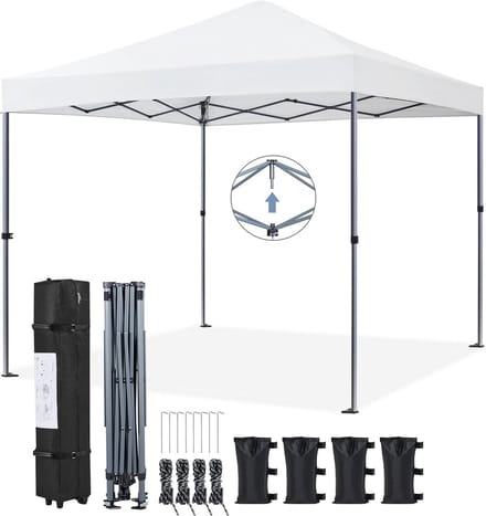 3x3m Pop-Up Partytent met UV-Bescherming en Waterdicht Materiaal