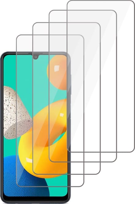Screenprotector geschikt voor Samsung Galaxy M32 5G - Gehard Glas Beschermglas Tempered Glass Screen Protector - 4 Stuks