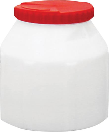 Waterdichte Opbergton - Waterkluis - Water- en Luchtdicht - Wit/Rood - 8 Liter