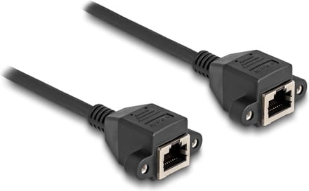 Delock 80198 RJ45 Netwerkkabel, patchkabel Kabel S/FTP 0.50 m Zwart Afgeschermd 1 stuk(s)