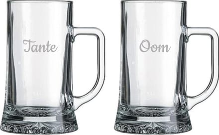 Gegraveerde bierpul 50cl Tante & Oom