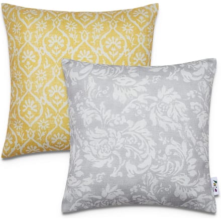 Kussensloop Chino goud 45x45 cm, 2 stuks