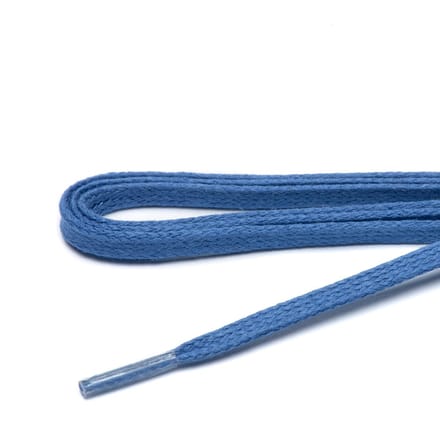 ARIESZZZ Schoenveters - Blauw -  Wax - Plat - 70 cm - 4-6 gaatjes