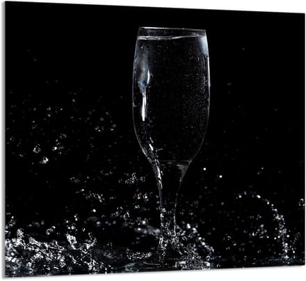 TMK ArtDeko - Wijn Motief - Glazen Panel - 65x60 cm - Veilig en Elegant