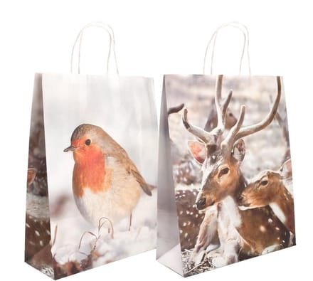 5x Esschert Design Shopper Hert 32 X 50 Cm Papier