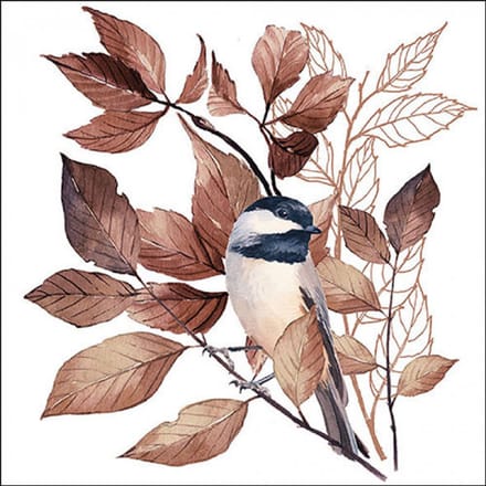 Ambiente - Lunch servetten - Lovely chickadee white