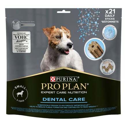 345g PURINA PRO PLAN Dental Care voor kleine honden hondensnacks