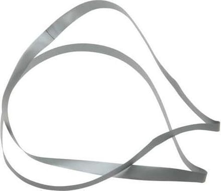 Versierelastiek Vinyl Stretch Zilver 50,8cm (50 stuks)