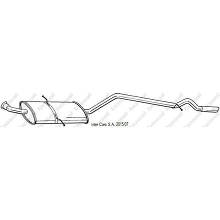 Geluiddemper achter BOSAL 291-429