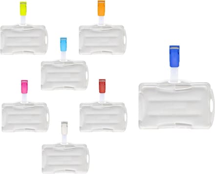 Kaarthouder Dubbel - Plastic Clip - Kaarten Organiseren - Onbreekbaar ABS - 50 Stuks - Transparant Rood