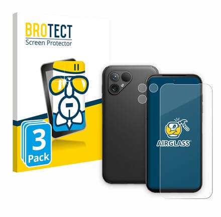 Screenprotector 3 Stuks voor Fairphone 5 (Voor+Camera) Beschermglas transparant