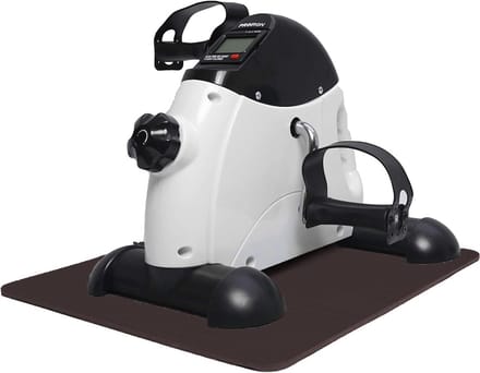 Pedaaltrainer met display - Mini hometrainer - Lichaamsoefening - Stil en compact - 3.43 kg - Zwart