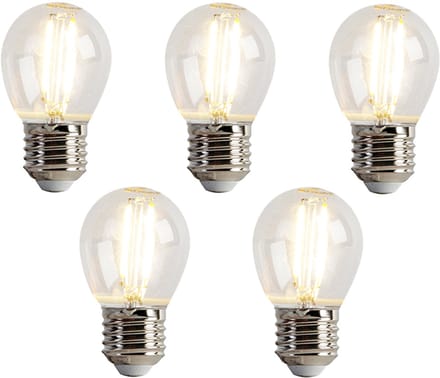 LUEDD Set van 5 E27 LED lamp P45 helder 2W 200 lm 2700K