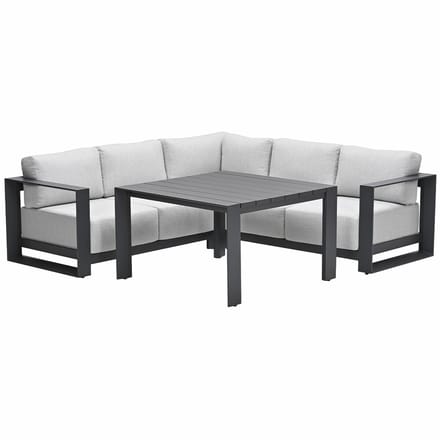 Garden Impressions Malakka lounge dining set 4-delig - valley sand