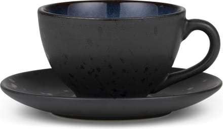 BITZ Kop met schaal Dia. 10 x 6 cm 24 cl Zwart/Donkerblauw